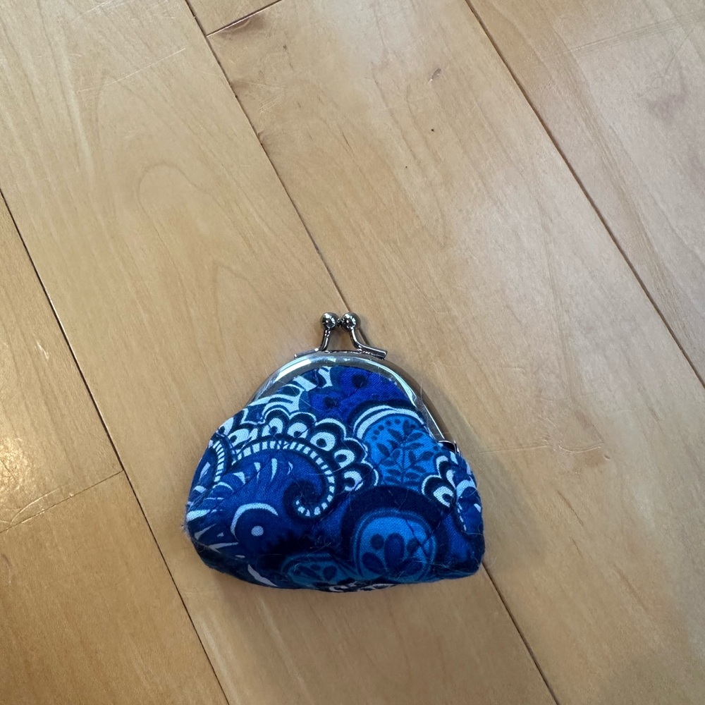 Vera Bradley Blue Patterned Women's Coin Purse